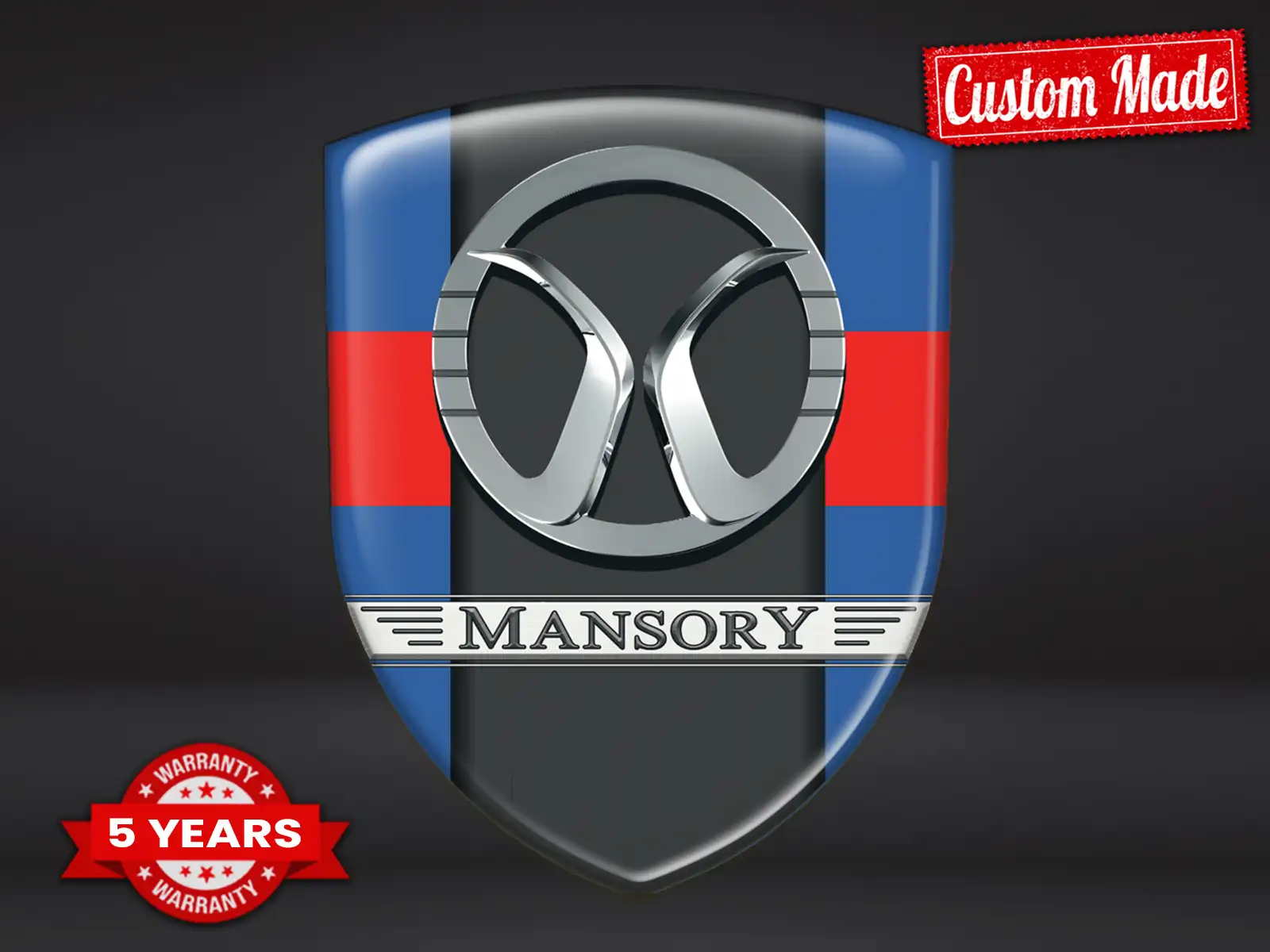 Mansory Stickers Logo Imprimés Course Qualité Personnalisable